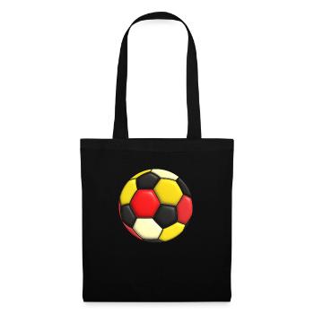 Fussball Deutschland Schwarz Rot Gold - Stoffbeutel - Schwarz - Vorne