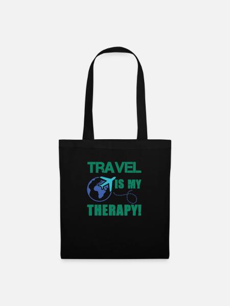travel therapy - Stoffbeutel - Schwarz
