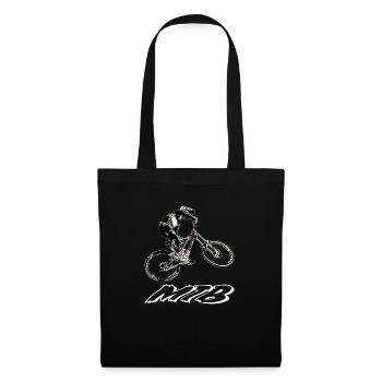 vtt mtb downhill - Sac en tissu - noir - Devant