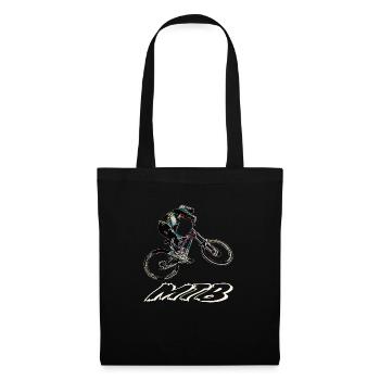 vtt descente - Sac en tissu - noir - Devant