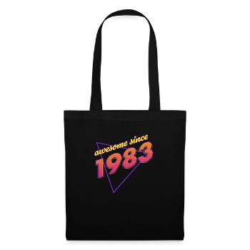 Rétro - Awesome since 1983 - Sac en tissu - noir - Devant