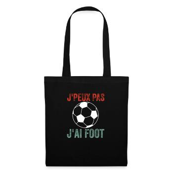 Je Peux Pas J'a foot - Sac en tissu - noir - Devant