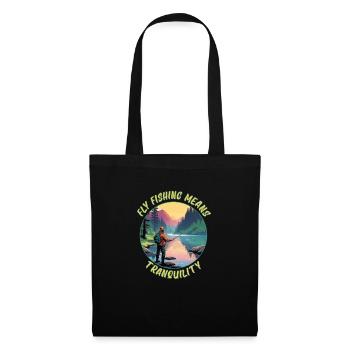 Fly Fishing Means Tranquility - Tote Bag - black - Front