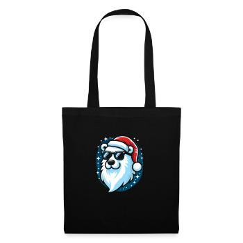 Christmas Cool Polar Bear Head - Tote Bag - black - Front
