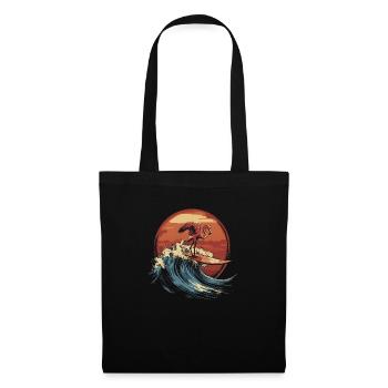 Cool Surfing Flamingo – Ambiance estivale et plage - Sac en tissu - noir - Devant