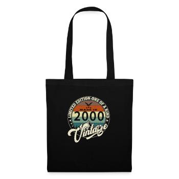 Jahrgang 2000 Das Beste aus dem Jahr 2000 - 25 Jahre Jubiläum - Stoffbeutel - Schwarz - Vorne