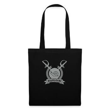 Bourgogne Badge Argent - Sac en tissu - noir - Devant