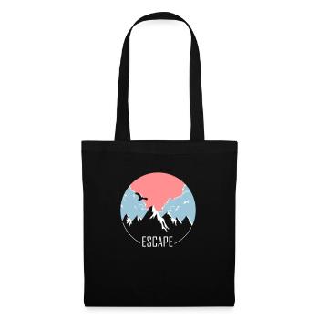 Escape to the mountains - Tote Bag - black - Front