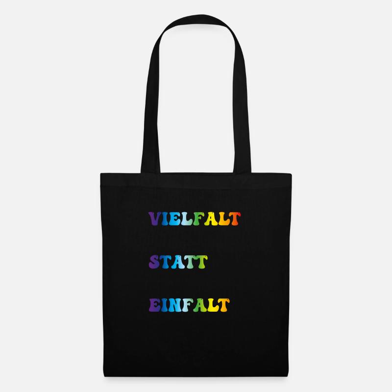 Diversité - Sac en tissu - noir