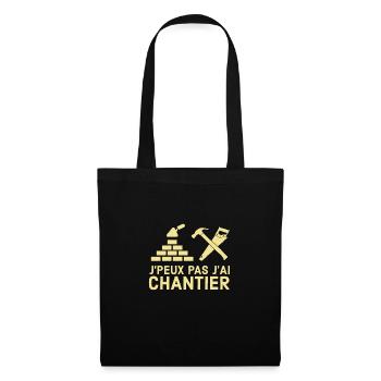 Chantier - Sac en tissu - noir - Devant