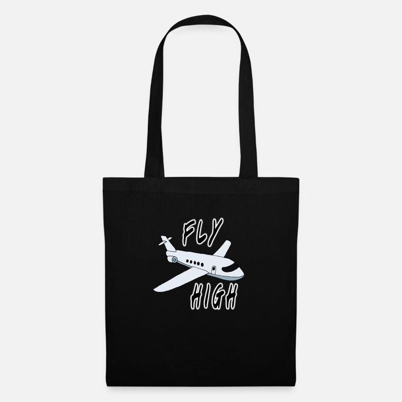 Airplane - Tote Bag - black