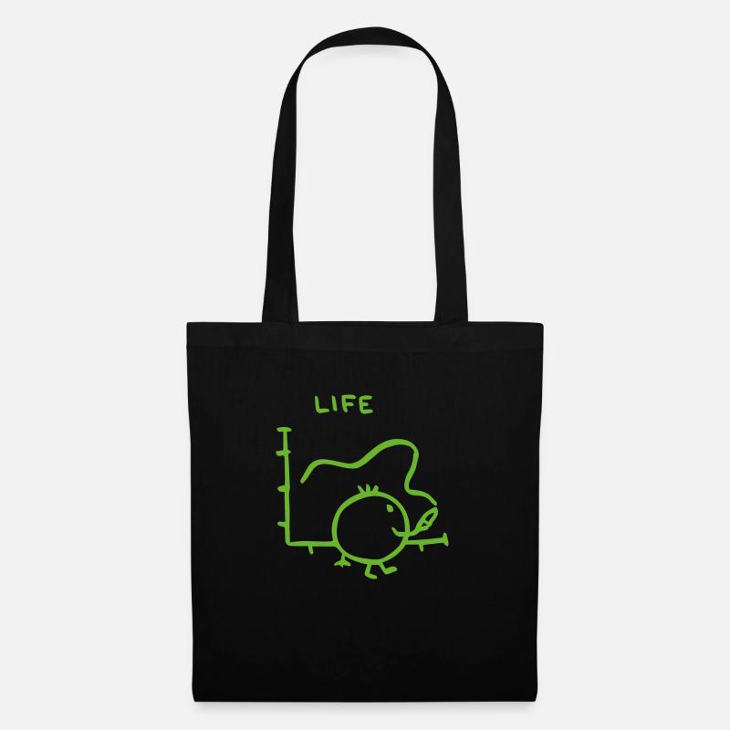 life statistik - Stoffbeutel - Schwarz