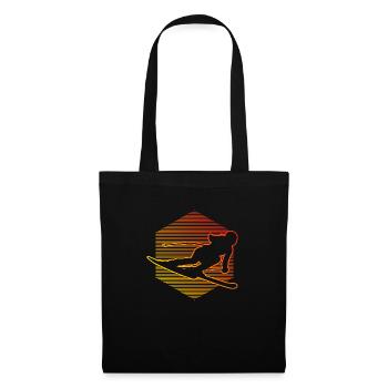 Skiing Ladies Skiing Girls - Tote Bag - black - Front