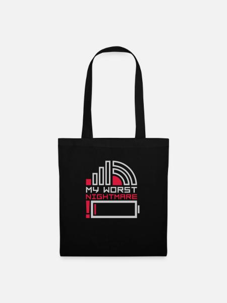 My worst nightmare Logos - Stoffbeutel - Schwarz