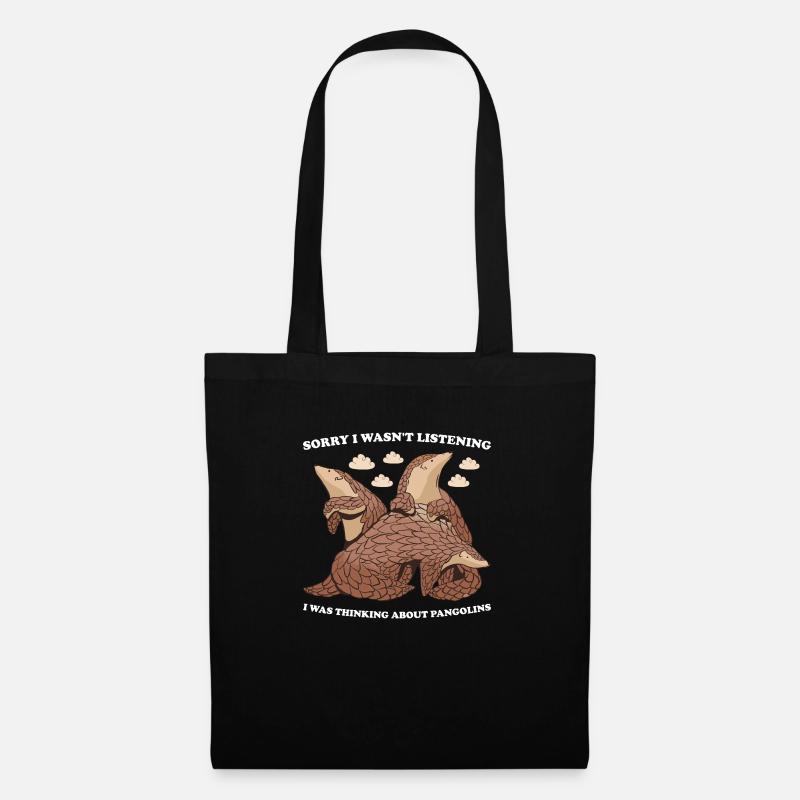 Undskyld jeg ikke lyttede pangolin - Mulepose - sort