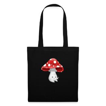 Cute mushroom T#02 - Stoffbeutel - Schwarz - Vorne