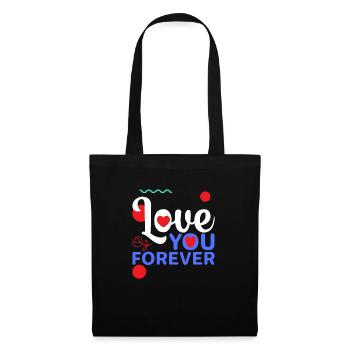 Love forever - Stoffbeutel - Schwarz - Vorne