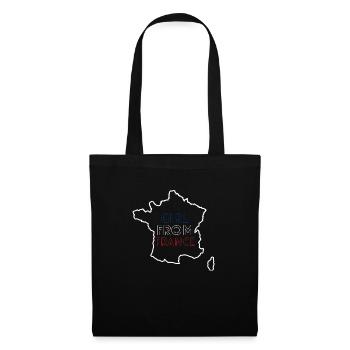 Girl from France (fille de France) - Sac en tissu - noir - Devant