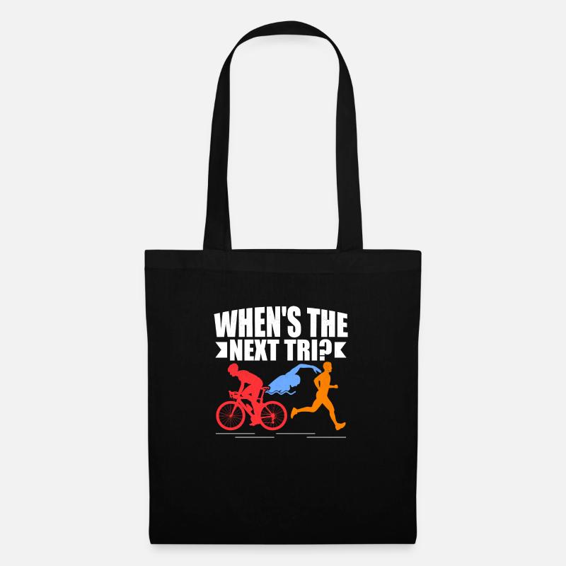 When's the next Tri? Triathlon Triathlete - Stoffbeutel - Schwarz