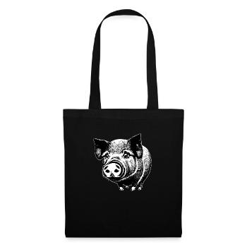pig sweet pigs pigs animal animals 9 - Tote Bag - black - Front