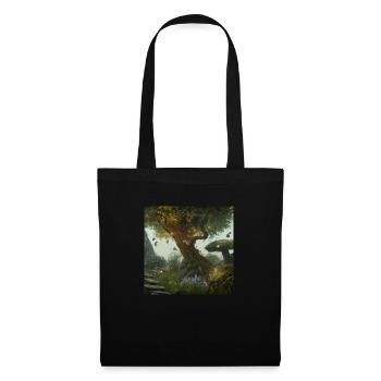 Forêt magique - Sac en tissu - noir - Devant