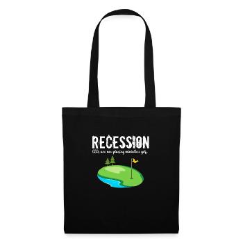 Funny Recession CEO Playing Miniature Gold Funny - Tote Bag - black - Front