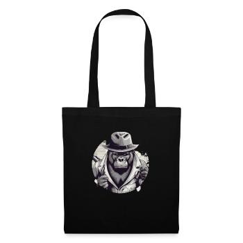 Der Gorilla - Stoffbeutel - Schwarz - Vorne