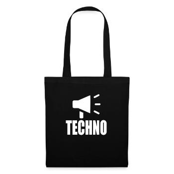 Techno - Tote Bag - black - Front