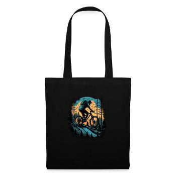 Celui qui freine perd - Mountainbike Bike VTT Biker - Sac en tissu - noir - Devant
