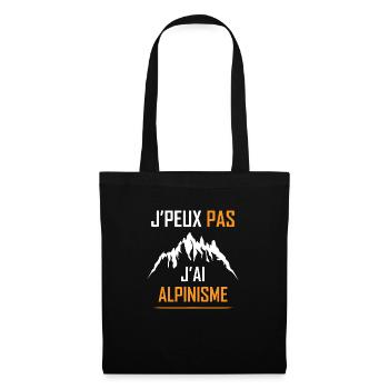J PEUX PAS J AI ALPINISME - Sac en tissu - noir - Devant