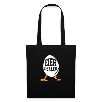 Eier Dealer Hühner Huhn Bauernhof Hennen - Stoffbeutel - Schwarz - Vorne