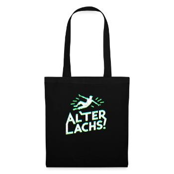 Alter Lachs ! - Stoffbeutel - Schwarz - Vorne