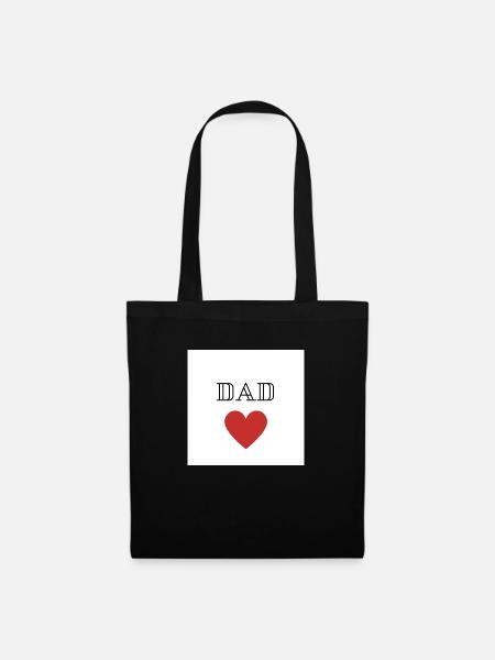 Papa - Stoffbeutel - Schwarz