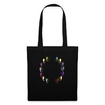 Le bataillon de l'amour. - Sac en tissu - noir - Devant