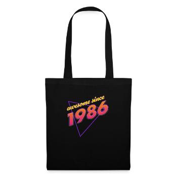 Retro Awesome: Born in '86 - Tote Bag - black - Front
