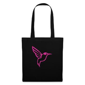 Colibri Oiseau - Sac en tissu - noir - Devant