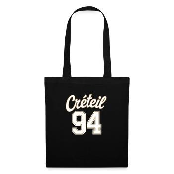 Créteil 94 - Sac en tissu - noir - Devant