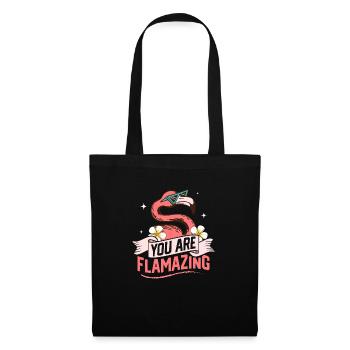 You Are Flamazing Flamingo Pink Bird - Tote Bag - black - Front