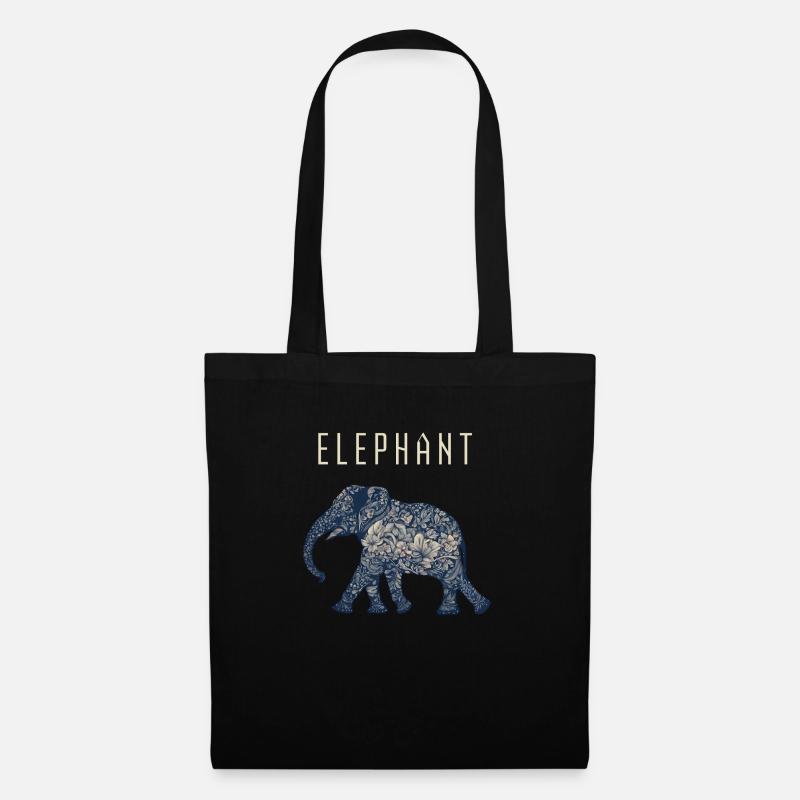 Elephant - Stoffbeutel - Schwarz