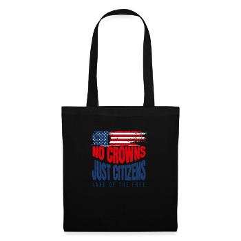 No Crowns Just Presidents Eagle No King - Stoffbeutel - Schwarz - Vorne