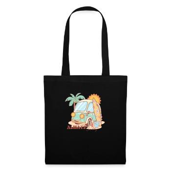 Été Ambiance Lac Nature Flore Art Fleurs Mer - Sac en tissu - noir - Devant