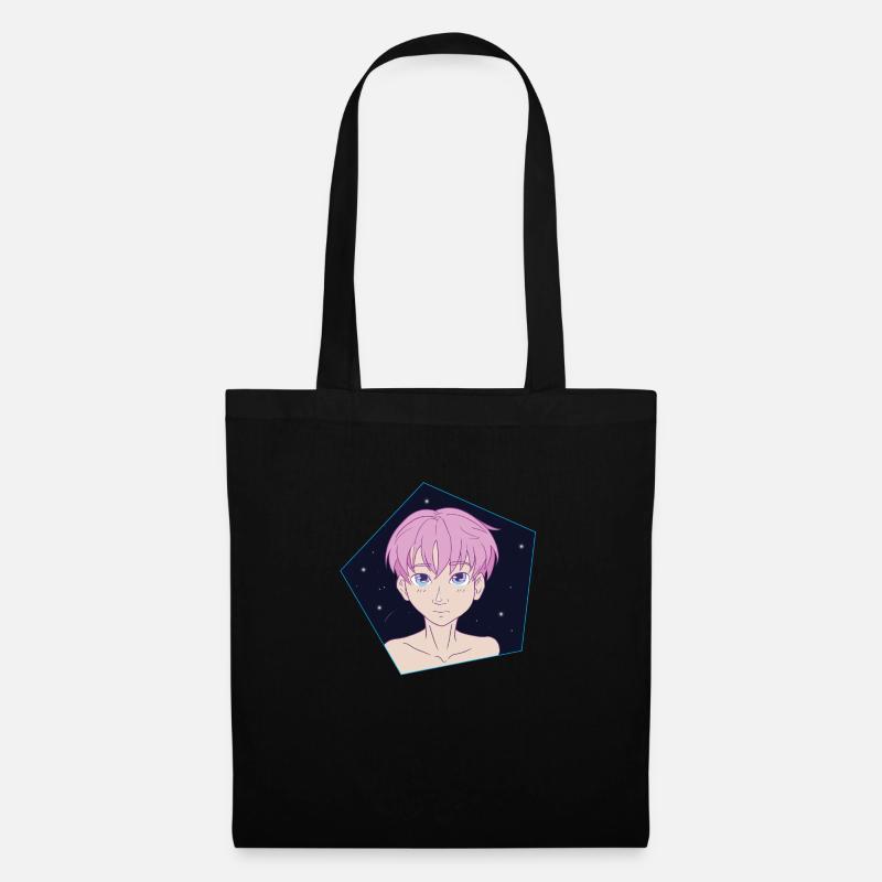 espace garçon - Sac en tissu - noir