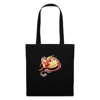 red pretty dragon - Stoffbeutel - Schwarz - Vorne