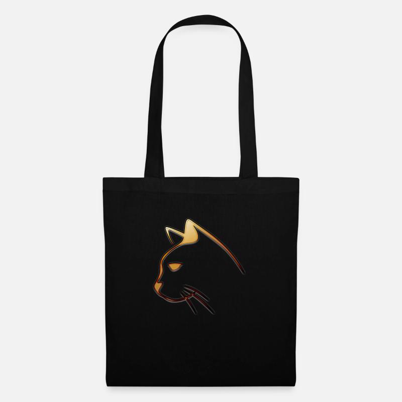 CHAT - Sac en tissu - noir