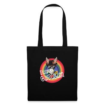 Pays catalan - Sac en tissu - noir - Devant