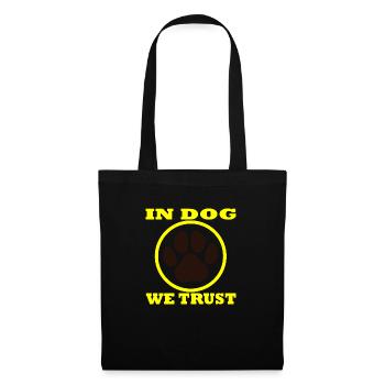Chien chien - Sac en tissu - noir - Devant