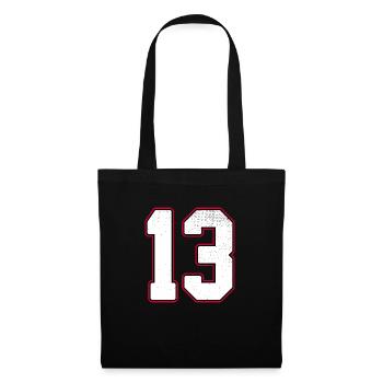 Number Thirteen - 13 Classic Vintage Sport - Tote Bag - black - Front