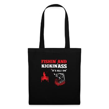 Fishing Fishing Sport Fish Fishing Shirt - Tote Bag - black - Front