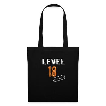 18ème anniversaire cadeau d'anniversaire gamer - Sac en tissu - noir - Devant