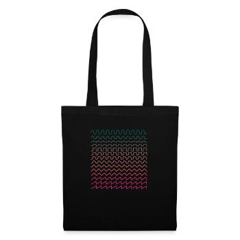 Clavier de synthétiseur de musique musicien - Sac en tissu - noir - Devant